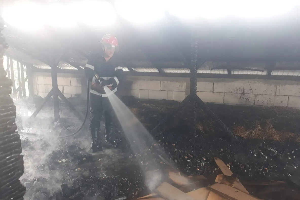 FOTO. A ajuns la spital după ce i-a luat foc casa
