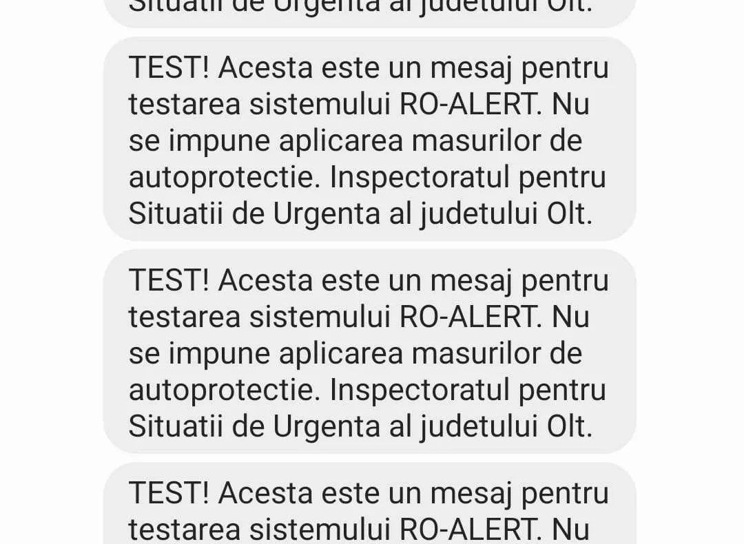 Oltenii sâcâiţi de mesajele RO-Alert, care i-au împiedicat să-şi folosească telefoanele