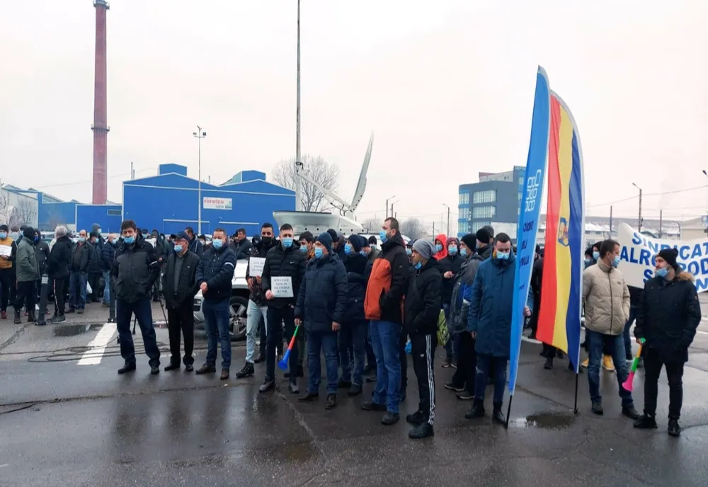 Protest Alro, la Ministerul Economiei