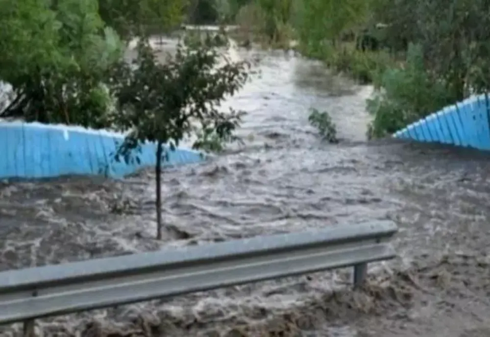 Copaci doborâți și tornadă întâlnită în deșert, în România