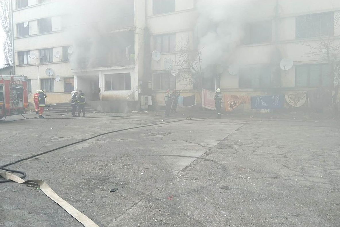 Cauza incendiului din Slatina, în care a murit o femeie şi cinci persoane au fost rănite - VIDEO