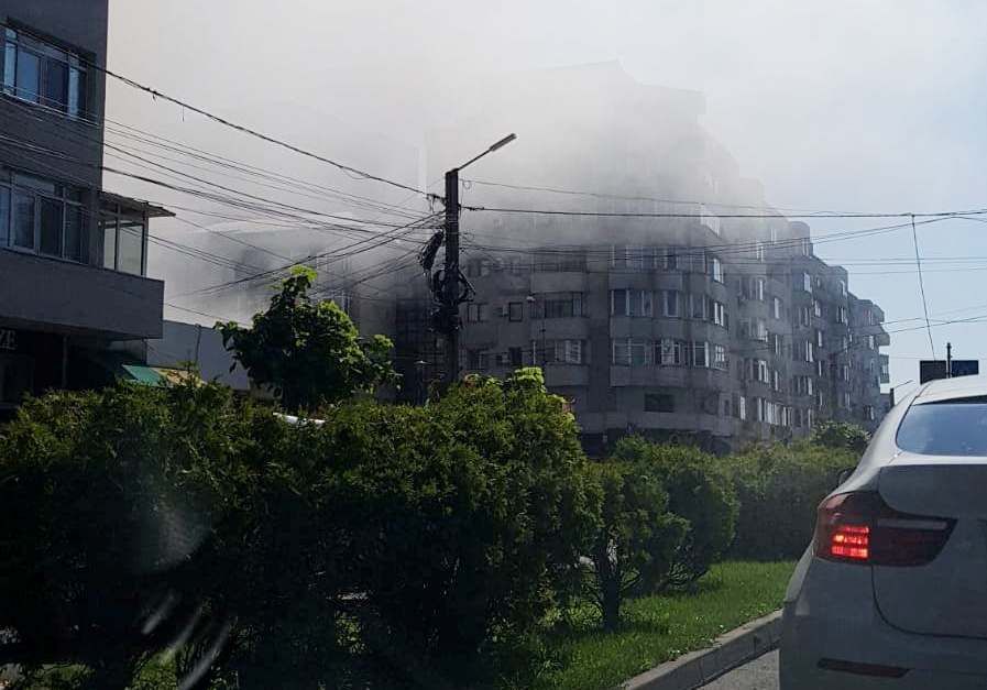 Incendiu la o covrigărie din centrul Slatinei