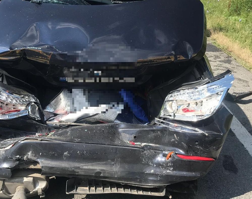 Accident GRAV, în Olt. Două persoane la spital - FOTO