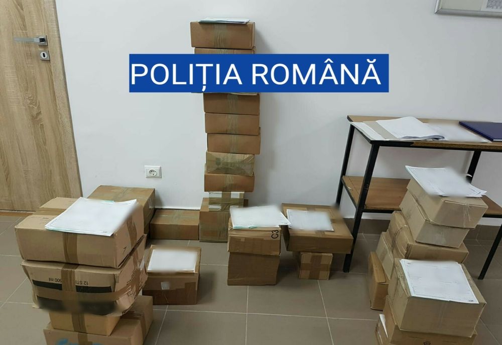 Percheziţii la Slatina. Colete cu zeci de kilograme de tutun mărunţit, găsite la o firmă de curierat