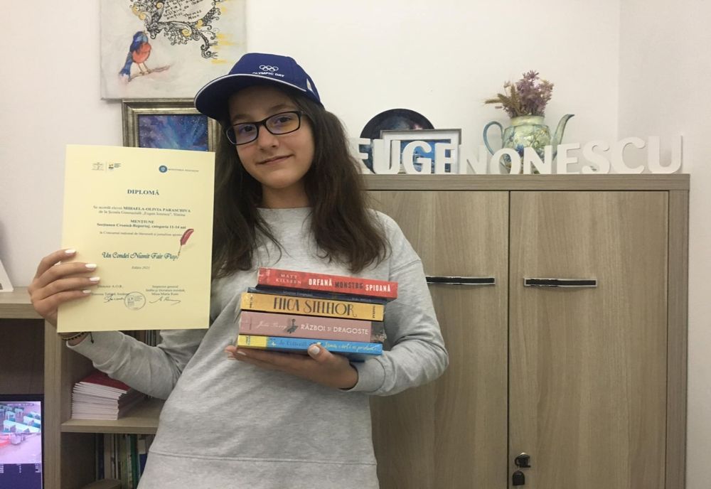 Un eseu despre Nadia Comăneci i-a adus un premiu de la COSR unei eleve din Slatina
