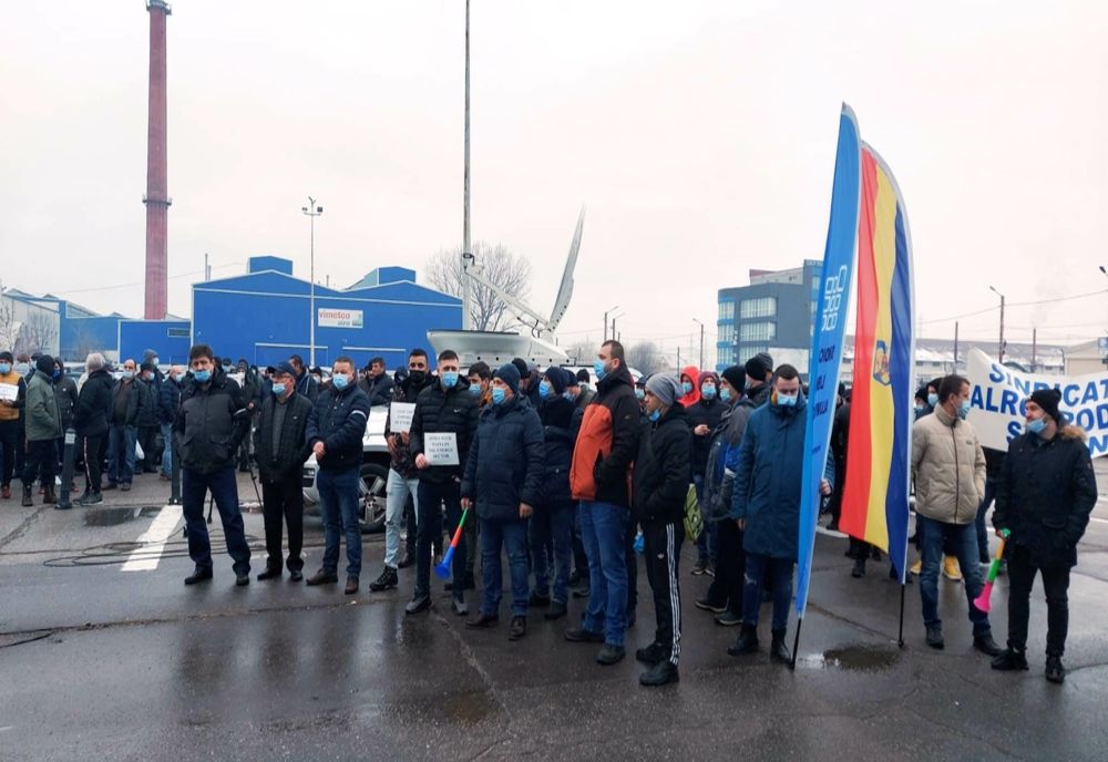Protest Alro, la Ministerul Economiei