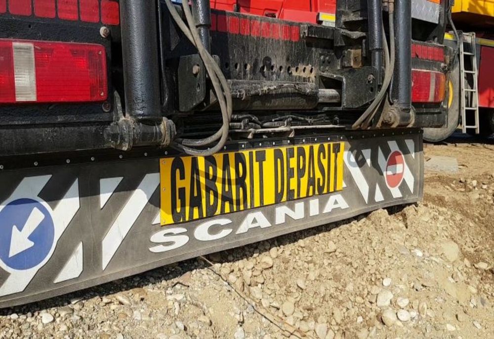 Convoi agabaritic în această dimineață