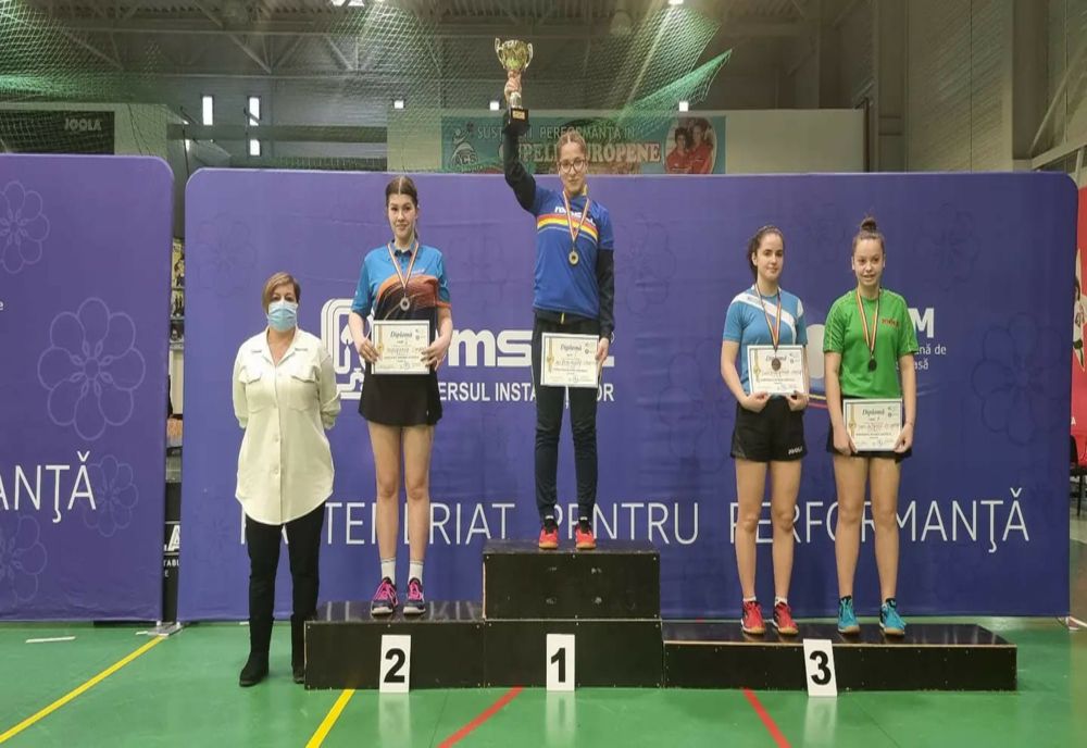 Sportivă din Slatina, medalie la Campionatul Național de tenis de masă juniori II