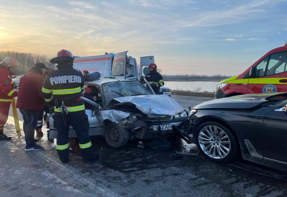 Accidentul de la Podul Olt din Slatina. A murit bărbatul de 74 de ani, care era internat in spital