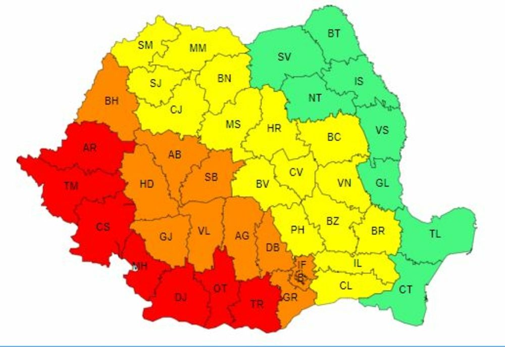 ANM: AVERTIZARE METEO DE CANICULĂ