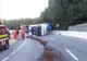 Olt: Trafic rutier blocat pe un drum național, din cauza unui TIR răsturnat