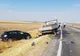Doi răniți într-un accident produs pe DN 65, într-o curbă periculoasă- FOTO