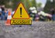 Accident la ieșirea din Slatina spre Valea Mare. Un motociclist a ajuns la spital cu un picior rupt