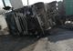 Drum blocat de un TIR încărcat cu furaje care s-a răsturnat - FOTO&amp;VIDEO