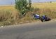 FOTO. Motociclist rănit într-un accident, pe un drum județean din Olt