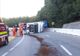 Olt: Trafic rutier blocat pe un drum național, din cauza unui TIR răsturnat
