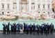 O monedă istorică în Fontana di Trevi