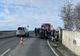 Maşină răsturnată, la Valea Mare. Se circulă pe o singură bandă